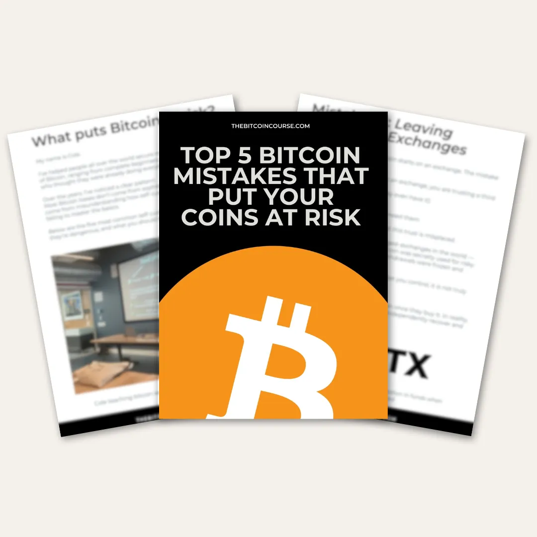 The 5 Most Common Bitcoin Self-Custody Mistakes — Free Guide